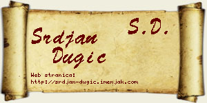Srđan Dugić vizit kartica